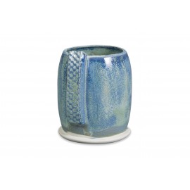SW-108 Green Tea Over SW-105 Frost Blue Stoneware Combination SW-108 Green Tea Over SW-105 Frost Blue Stoneware Combination